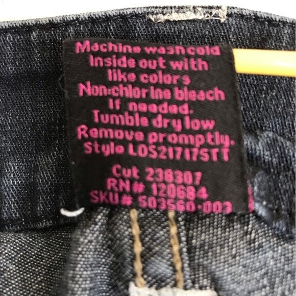 Torrid Denim Jeans Straight Leg Boot Cut Distressed Dark Wash Womens Size 16 - Picture 7 of 12